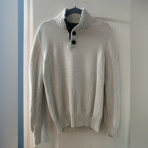 Sean John Men's Cream Turtleneck Sweater